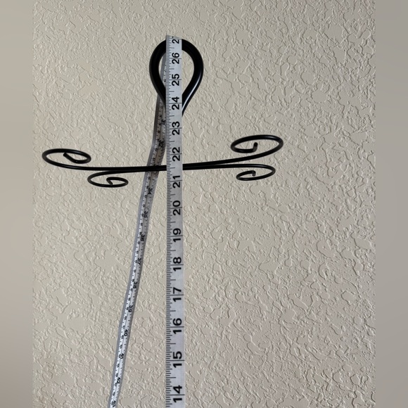 Black Metal Wine Holder with Glass Rack - Picture 6 of 6